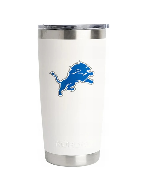 Termo Norday de acero inoxidable Lions NFL con tapa a presión 600 ml