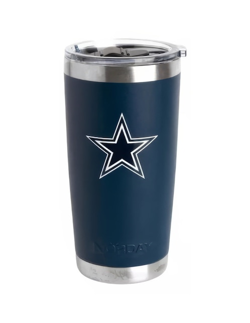 Termo de acero inoxidable Cowboys NFL con tapa a presión 600 ml