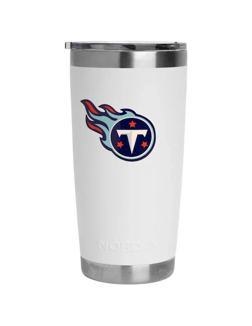 Termo de acero inoxidable Titans NFL con tapa a presión 600 ml 1
