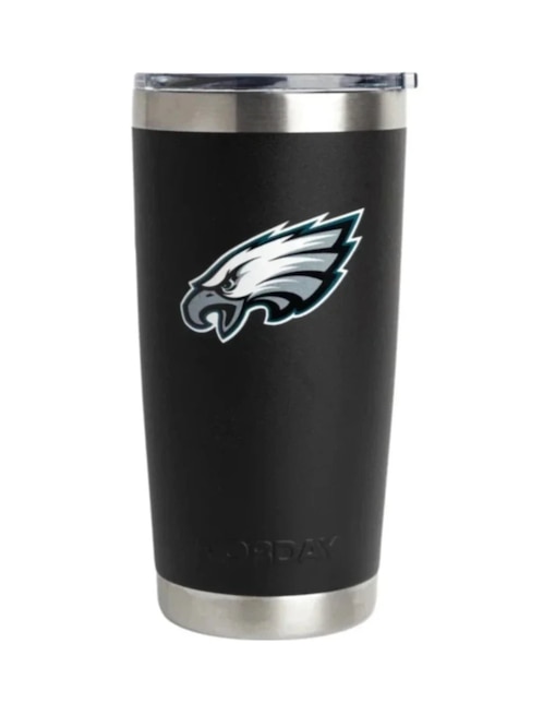 Termo de acero inoxidable Eagles NFL con tapa a presión 600 ml 1