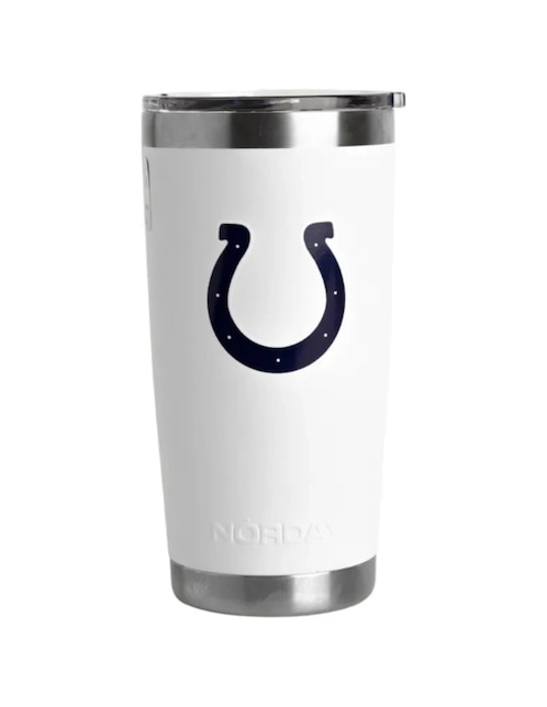 Termo de acero inoxidable Colts NFL con tapa a presión 600 ml 1