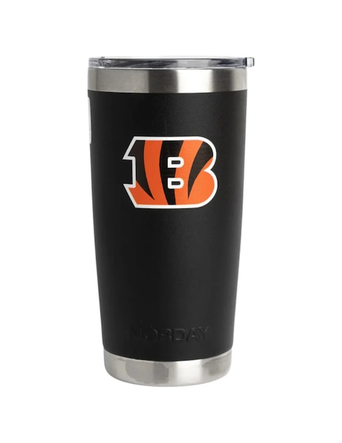 Termo de acero inoxidable Bengals NFL con tapa a presión 600 ml Termo de acero inoxidable Bengals NFL con tapa a presión 600 ml