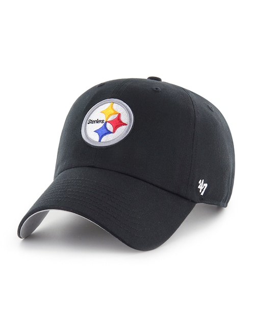 Gorra con visera curva Fútbol Americano 47 Clean Up Unwashed NFL Pittsburgh Steelers unisex 1