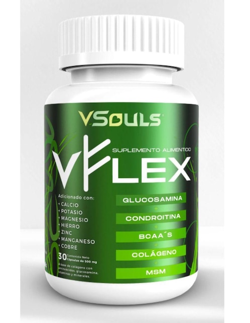 VSOULS Vflex Glucosamina + Condroitina + Colágeno + Msm Vsouls