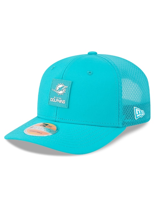 Gorra visera curva correa ajustable fútbol americano New Era sideline NFL Miami Dolphins unisex