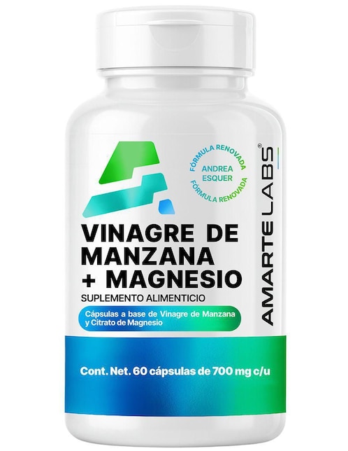 Vinagre de Manzana + Magnesio de 60 cápsulas