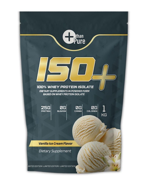 ISO+ ISOLATE Fit Nutrition con calcio sabor vainilla de 1 kg