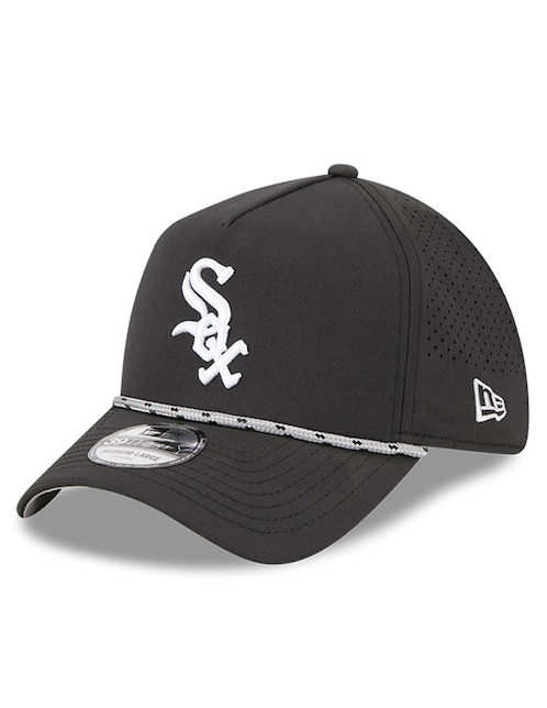 Gorra visera curva cerrada para béisbol New Era sport night MLB Chicago White Sox para unisex