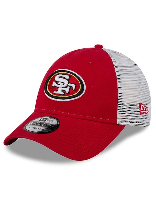 Gorra visera curva snapback para fútbol americano New Era Evergreen San Francisco 49ers para hombre