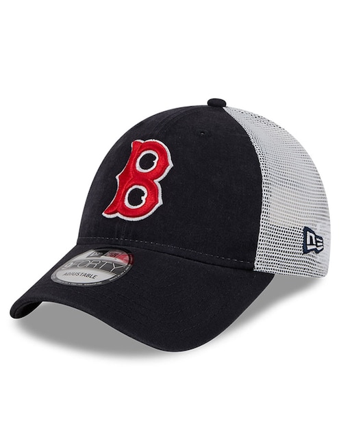 Gorra visera curva correa ajustable para béisbol New Era evergreen Boston Red Sox unisex