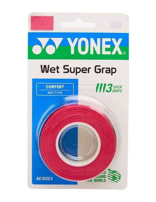 CINTA PROTECTORA P/RAQUETA YONEX, ROJO