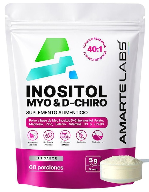Myo & D-Chiro Inositol Amarte Labs de 300 g