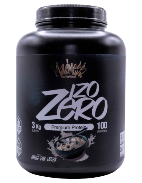 Proteína isolate madness suero de leche suplemento  Madness Nutrition con proteína sabor arroz con leche de 3 kg