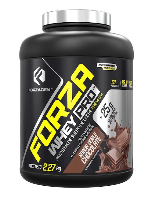 FORZAGEN Proteína Forzawhey 69 Serv Chocolate Forzagen con proteína de suero de leche aislado sabor chocolate de 2.27 kg