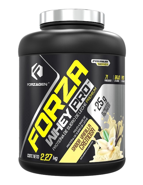 Proteína Forzawhey Forzagen con proteína de suero de leche sabor vainilla de 2.2 kg