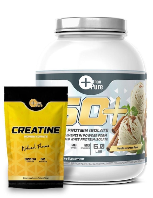 Kit de suplementación Fit Nutrition con proteína whey y creatina monohidratada sabor vainilla de 2.2 kg