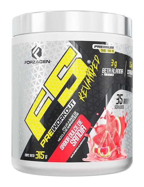 Pre-entreno F5 Forzagen con cafeína sabor sandia de 315 g