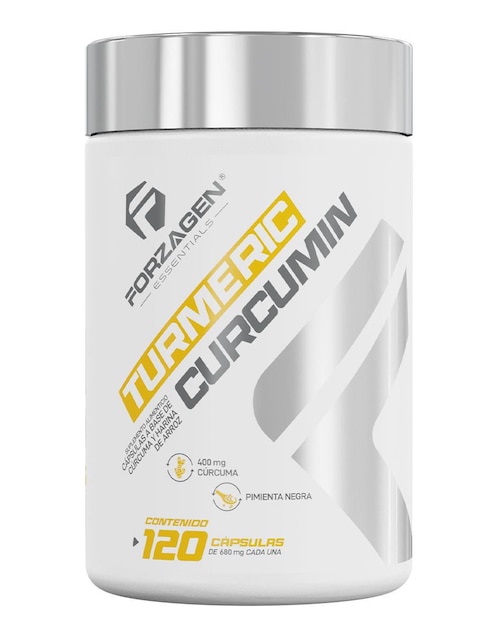 Turmeric Curcumin con cúrcuma sin sabor de 120 cápsulas 1