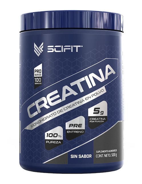 Creatina monohidrato de alta pureza SCIFIT 500 g