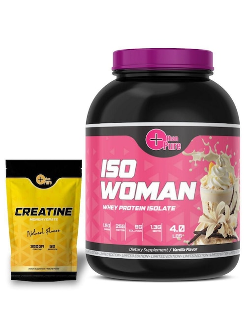 Kit de suplementos alimenticios Proteina ISO Woman + Creatine Fit Nutrition