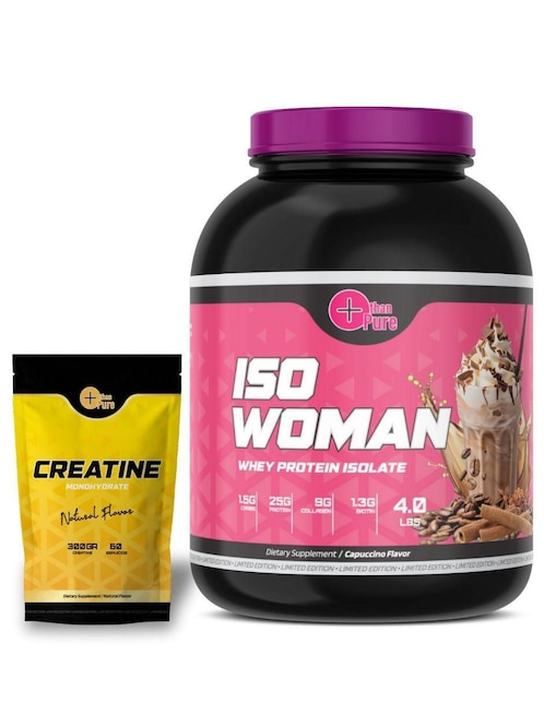 Kit de suplementos alimenticios Proteina ISO Woman + Creatine Fit Nutrition