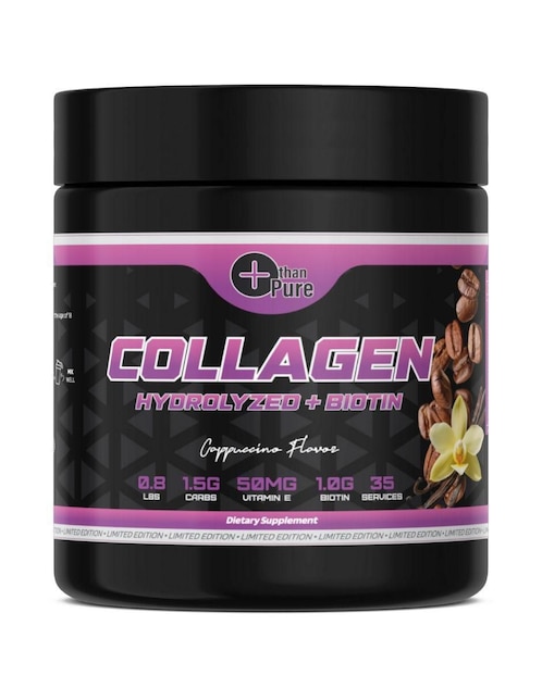 Colágeno hidrolizado biotina More Than Pure sabor capuccino de 300 g
