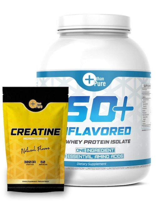 MORE THAN PURE Kit ISO+Pura + Creatina More Than Pure con Proteína Whey y Creatina Monohidratada