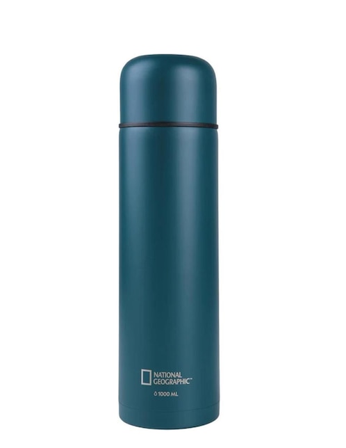 Termo National Geographic de acero inoxidable con tapa push pull 1 L
