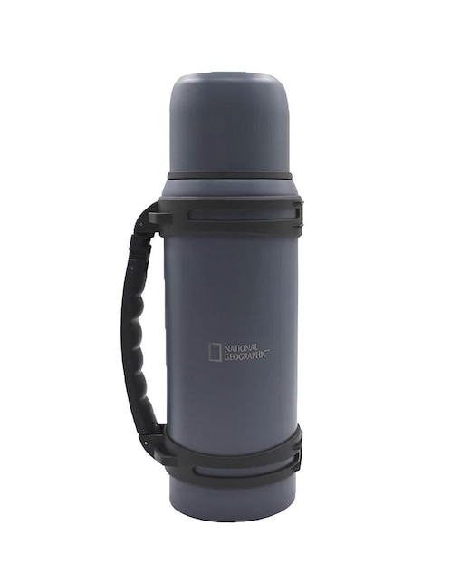 Termo National Geographic de acero inoxidable con tapa rosca 1.5 L