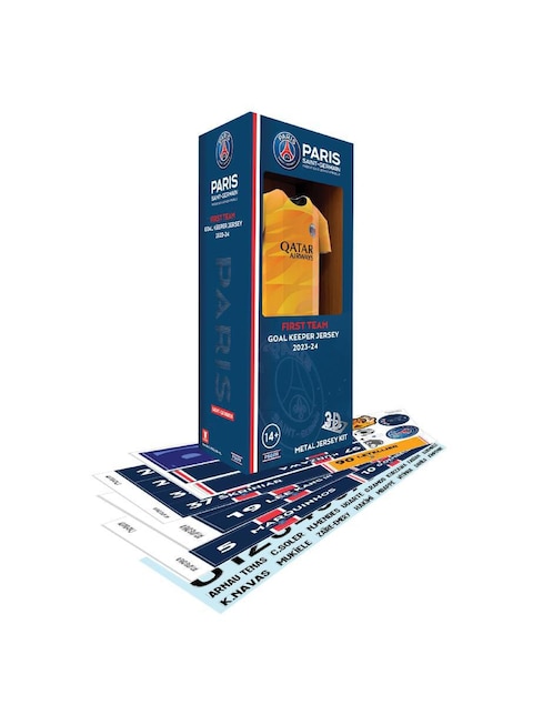 Figura de playera Paris SG Alloy Collectors Portero 2023/24 Locker Pack de acero inoxidable