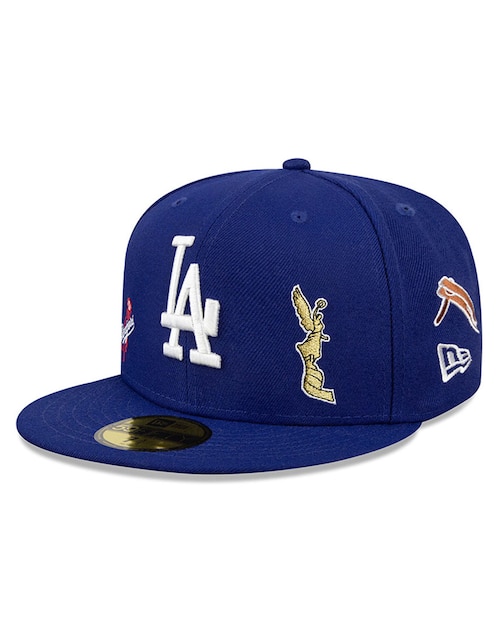 NEW ERA Gorra visera plana cerrada para béisbol New Era City Element MLB Los Angeles Dodgers unisex