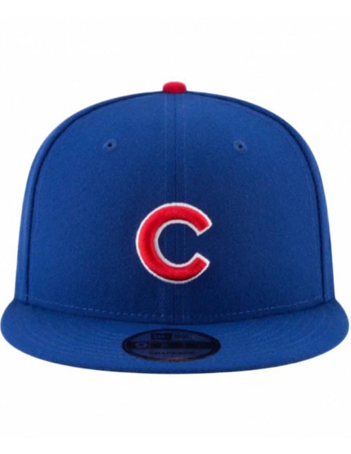 Gorra visera plana snapback casual New Era Chicago Cubs para hombre