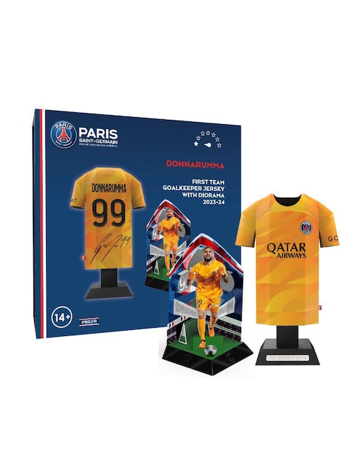 Figura de playera Paris SG Alloy Collectors local portero 23/24 Donnarumma de acero inoxidable