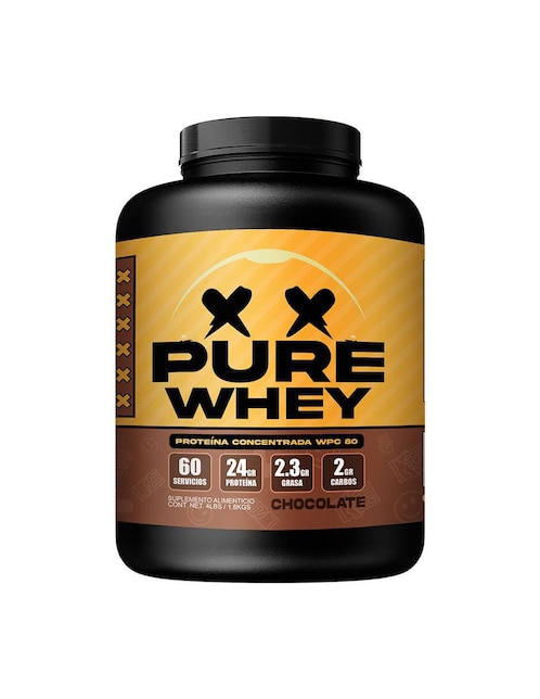 Pure Whey Smile Labz con proteína de suero de leche sabor chocolate de 1.8 kg