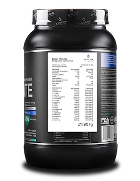 Proteína Hidrolizada Sascha Fitness sabor vainilla de 907 g