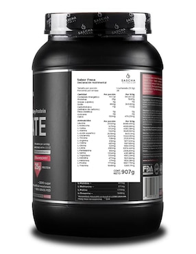 Proteína Hidrolizada Sascha Fitness sabor fresa de 907 g