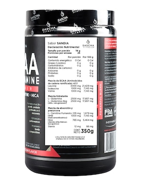 Suplemento alimenticio Sascha Fitness sabor sandia de 350 g