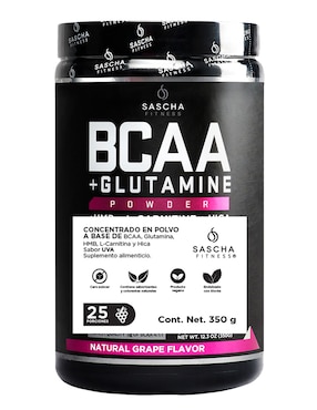 Suplemento Alimenticio Sascha Fitness BCAA Uva 350 Gr