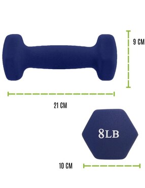 Set mancuernas de peso fijo Sunny Health & Fitness 3.6 kg 2 piezas