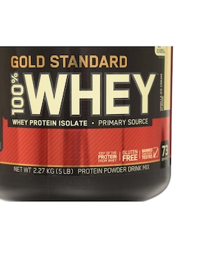 Gold Standard Whey Protein Isolate Optimum Nutrition sabor vainilla de 27 kg