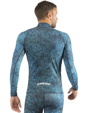 Rashguard Cressi estampado camuflaje para hombre