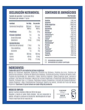 Proteína Vegetal Orgánica Falcon Protein sabor vainilla de 510 g