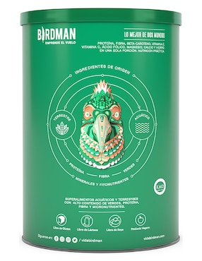 Suplemento Alimenticio y Proteína Parrot Greens & Protein sabor matcha de 210 g