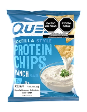 Tortilla style protein chips Quest 32 g