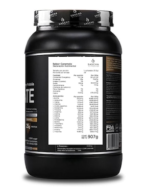 Proteína Sascha Fitness Isolate caramelo 907 g