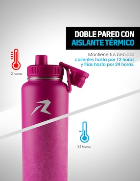 Botella de agua Red Lemon de acero unisex