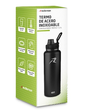 Botella de agua Red Lemon de acero unisex