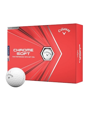 Pelota De Golf Callaway Chrome Soft Blanco Docena