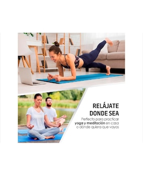 Tapete para yoga con correa para transportar Mat de 8 mm Red Lemon ideal para cualquier ejercicio resistente