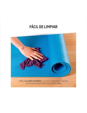 Tapete para yoga con correa para transportar Mat de 8 mm Red Lemon ideal para cualquier ejercicio resistente